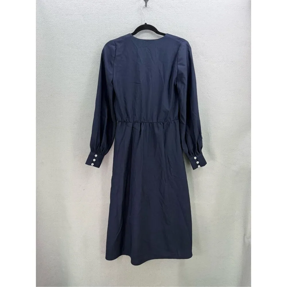 NWT Future Planet of Style FPS Womens Navy Blue Queen of hearts Midi Dress Small - Picture 3 of 10